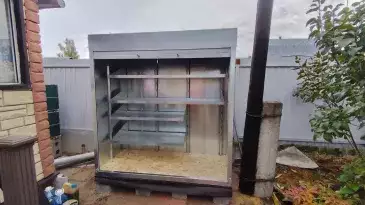 Шкаф для садового инвентаря и хозяйственных вещей в цинковом цвете в дер. Белозериха, Раменский г.о, МО