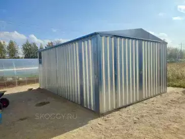 Автомобильный гараж в цинковом цвете в с. Белогостицы, Ростовский р-н, Ярославская область