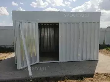 Хозблок для хозяйственных принадлежностей в светло-сером цвете в дер. Тетерино, Можайский г.о, МО