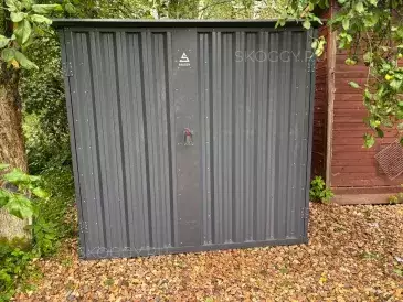 Хозблок для мототехники в графитовом цвете в дер. Грибово, Пушкинский г.о, МО