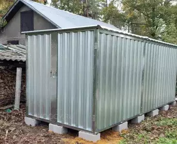Хозблок для садового инвентаря в цинковом цвете в пгт. Быково, Раменский г.о, МО