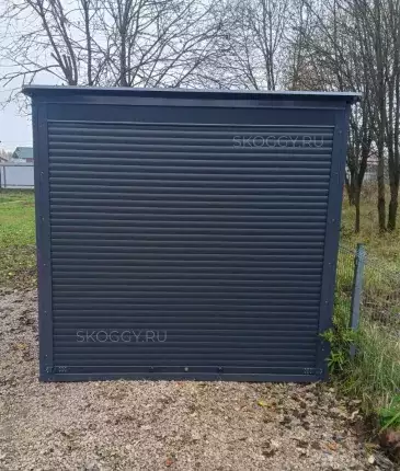 Гараж для квадроцикла в графитовом цвете в дер. Шилово, Боровский мун.окр, Калужская обл.