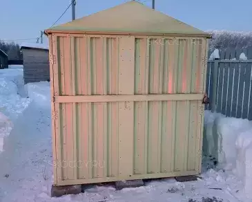 Гараж для квадроцикла в цвете "слоновая кость" в СТ Молдавский хуторок, Заокский р-н, Тульская обл.